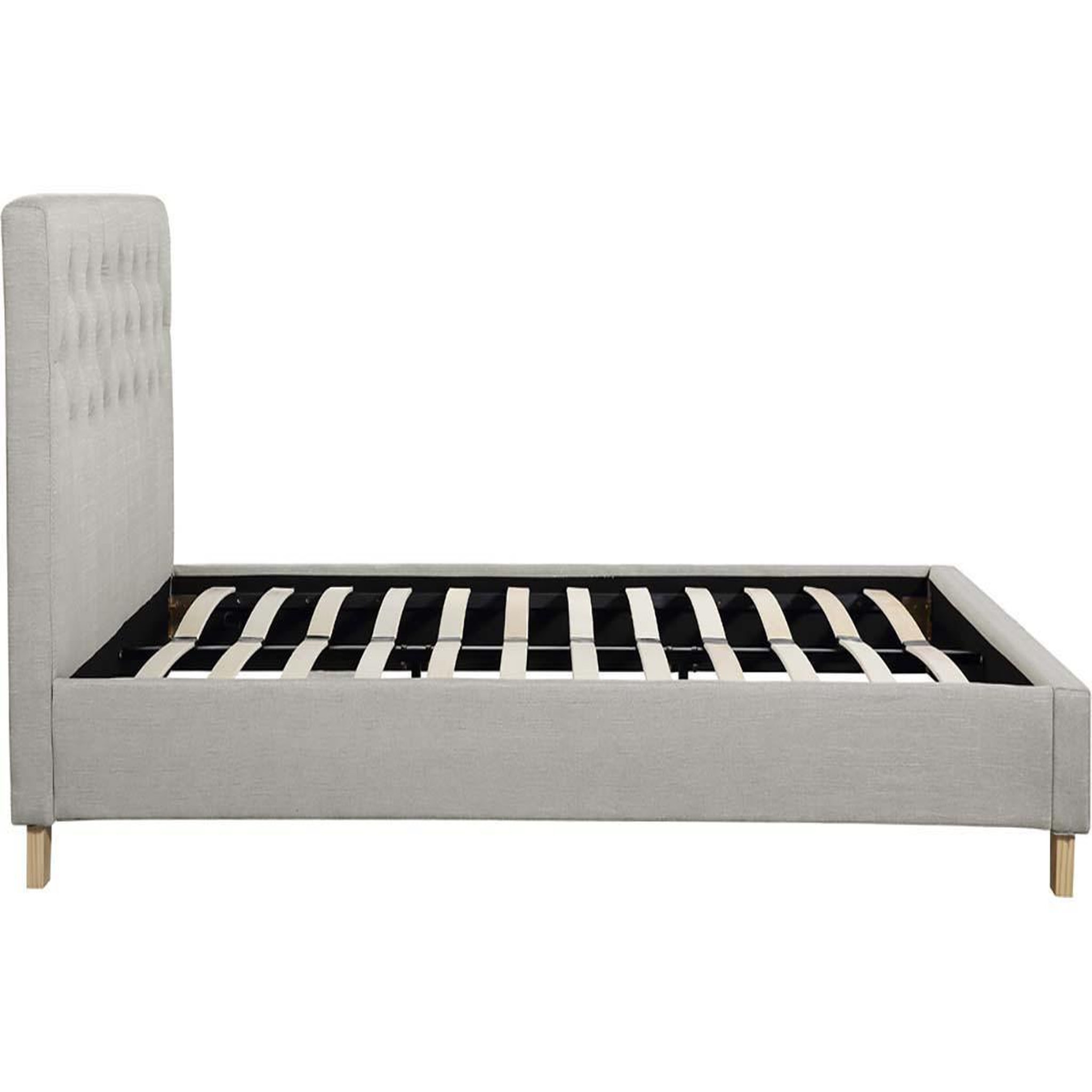 Voir la diapositive 2 : Habitat et Jardin Lit double  emmy  - 140 x 190 cm - beige