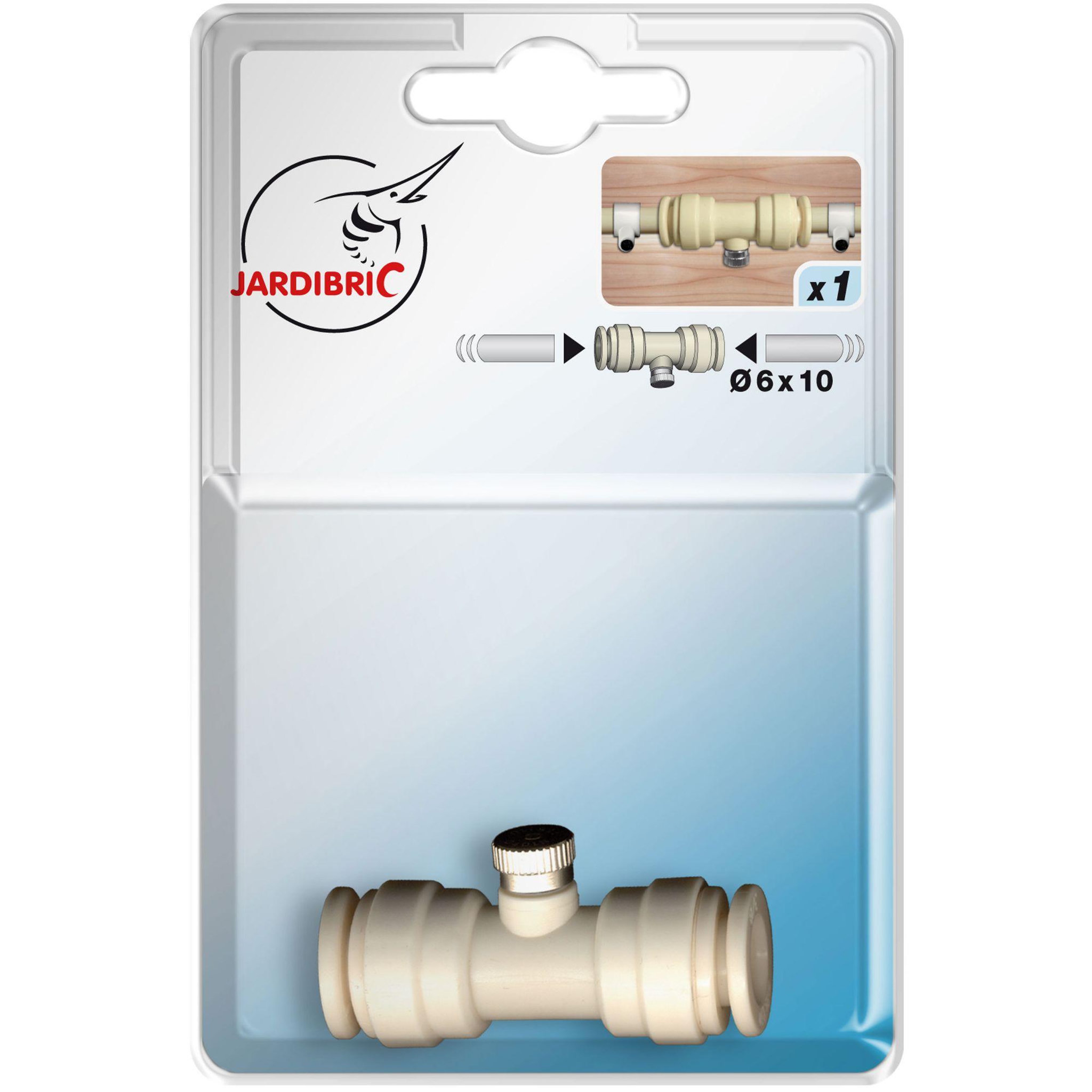 Jardibric Raccord brumisateur droit ø6x10mm buse chromée