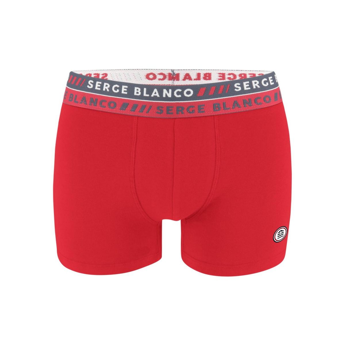 SERGE BLANCO Lot de 2 Boxers homme surpiqûres Class