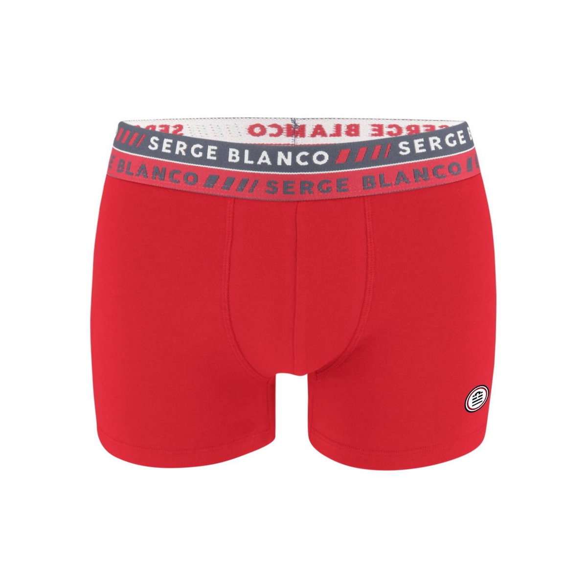 SERGE BLANCO Lot de 2 Boxers homme surpiqûres Class