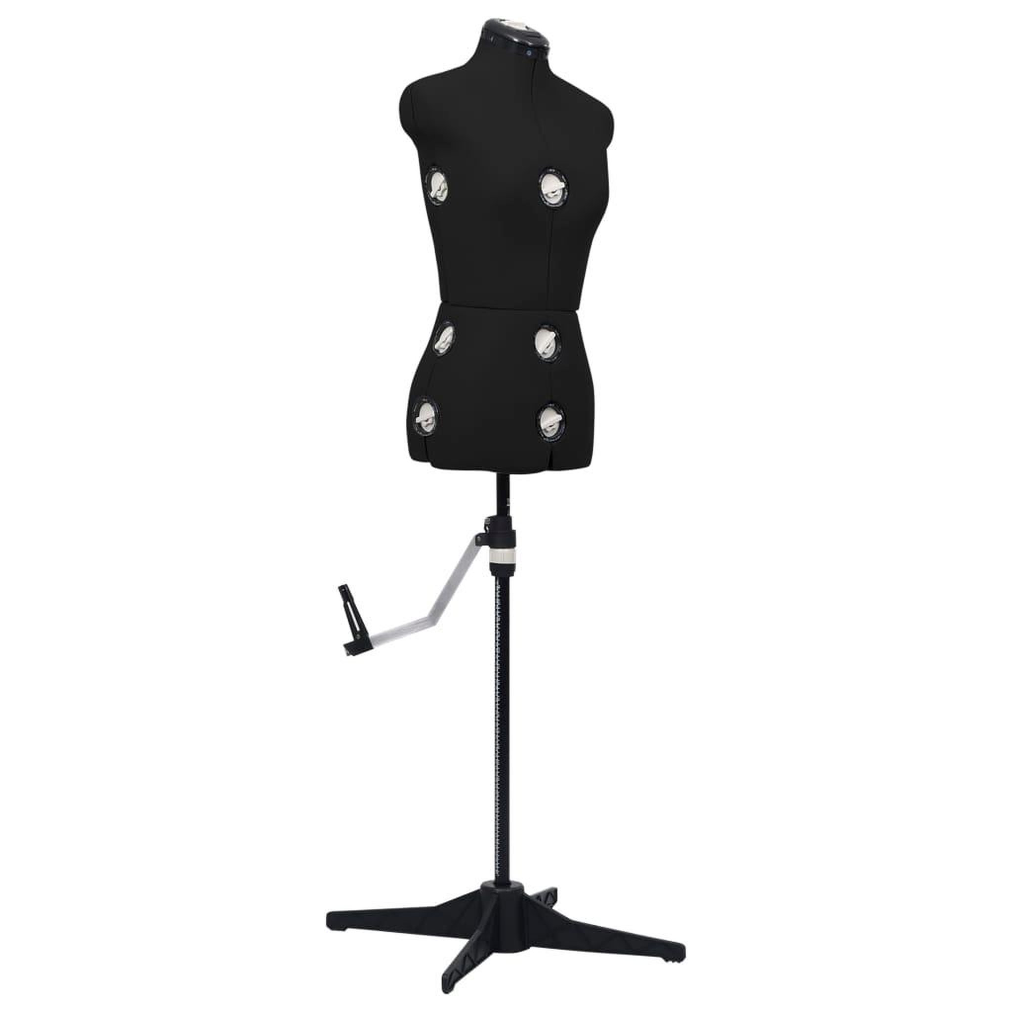 Voir la diapositive 1 : VIDAXL Mannequin de robe ajustable pour femme Noir S Taille 33-40