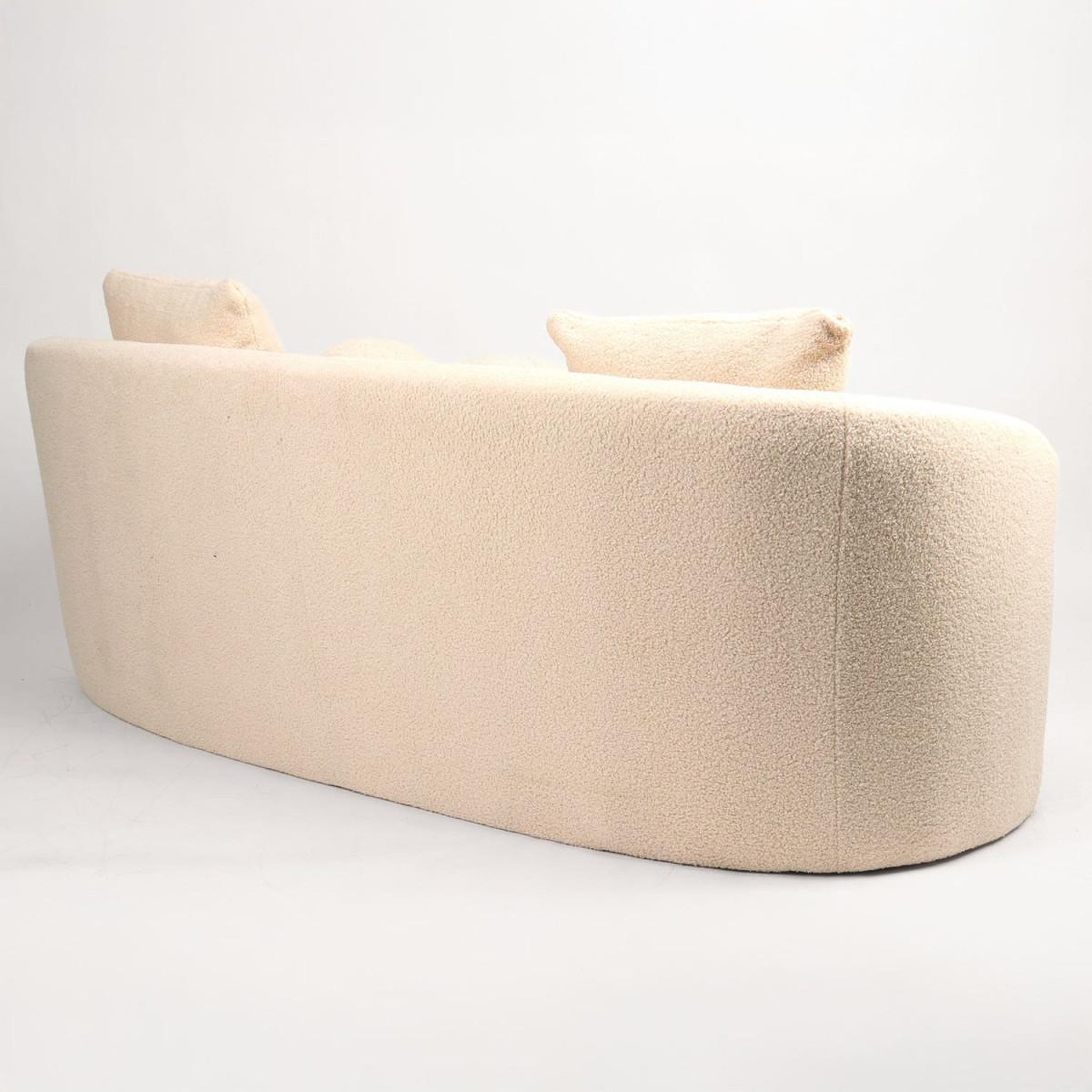 Voir la diapositive 3 : Paris Prix Canapé 3 places en tissu bouclette  brett  178cm beige