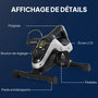 Voir la diapositive 5 : HOMCOM Mini vélo d'appartement 8 niveaux résistance magnétique écran LCD multifonction noir