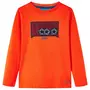 VIDAXL T-shirt enfants a manches longues orange vif 92