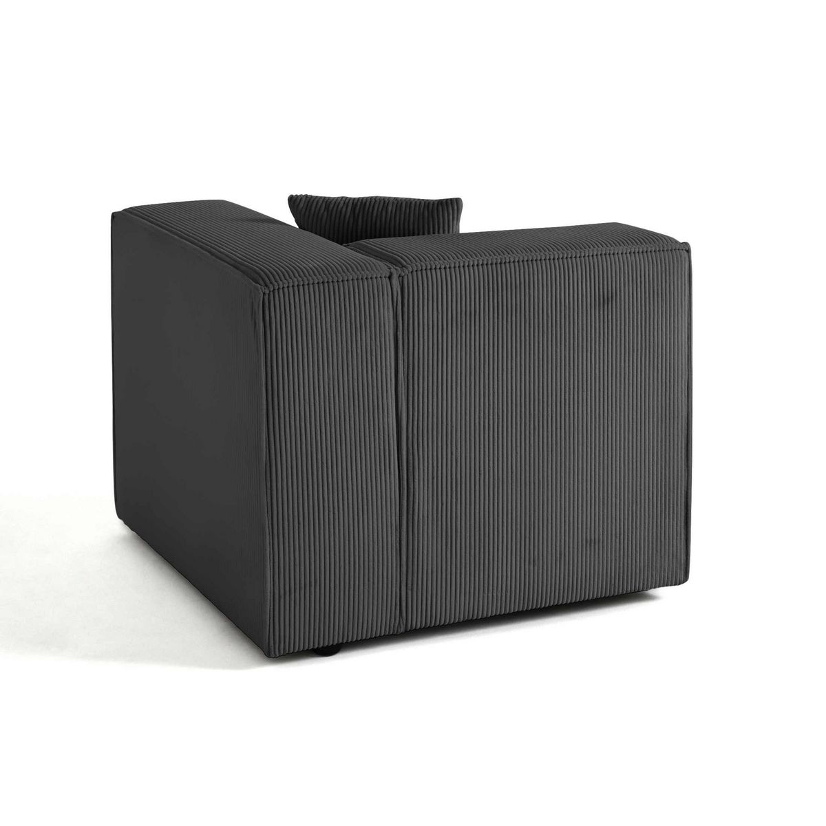 LISA DESIGN Arty - module d'assise droit - en velours côtelé