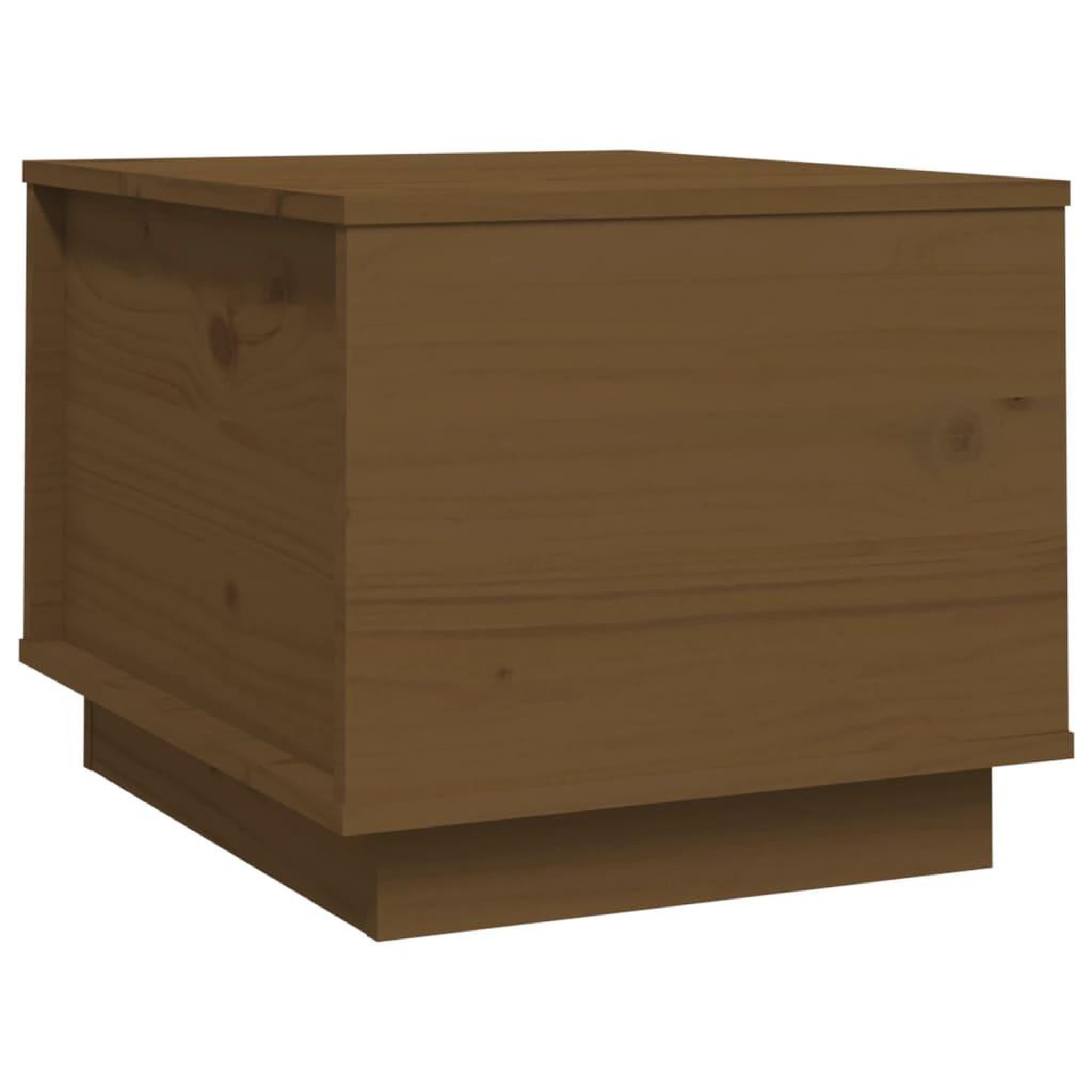 Voir la diapositive 2 : VIDAXL Table basse Marron miel 40x50x35 cm Bois massif de pin