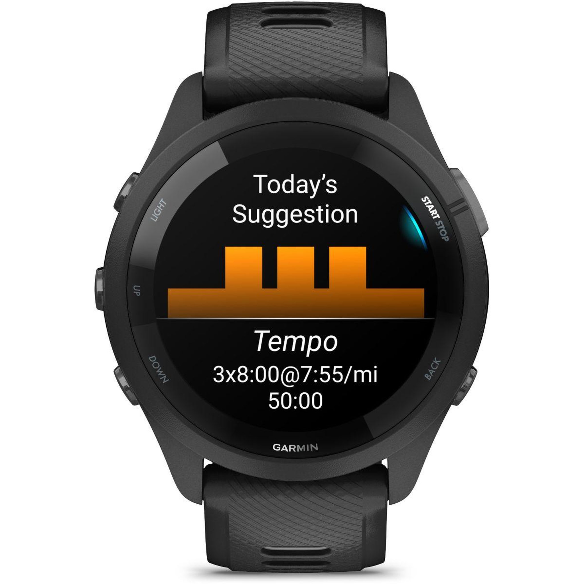 Voir la diapositive 2 : GARMIN Montre connectée forerunner 265 music noire / gris amoled gps ip6x