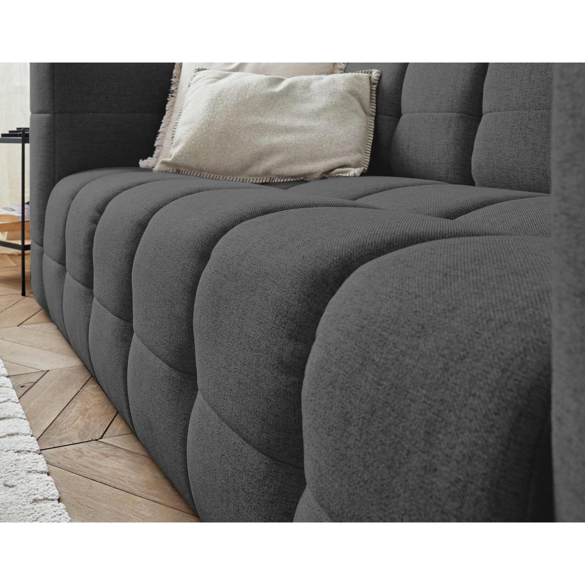 LISA DESIGN Suzano - canapé 3 places - en tissu