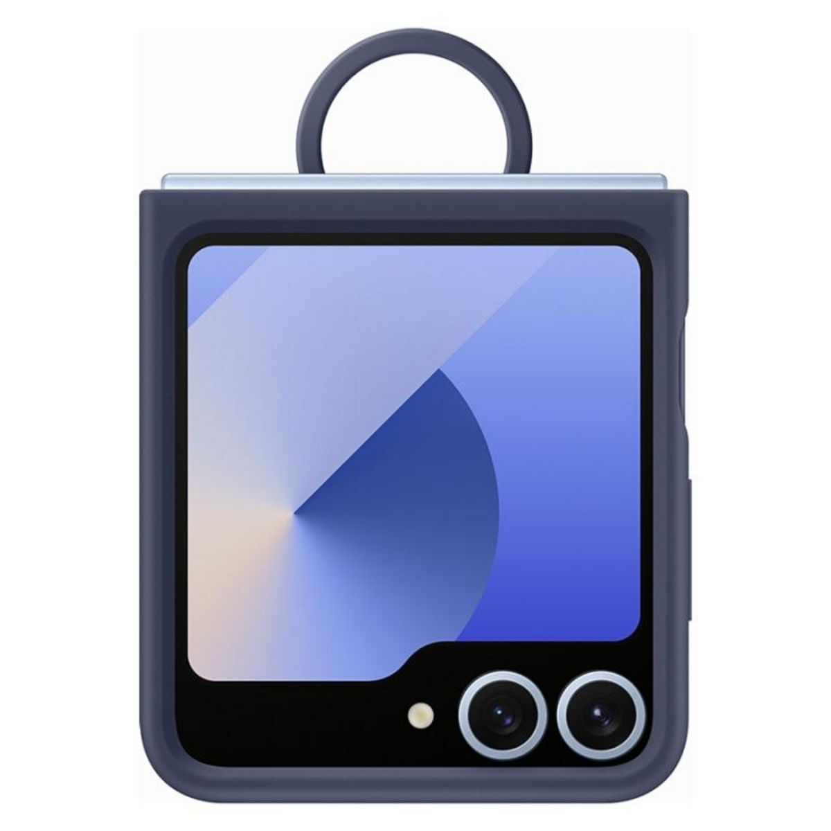 Samsung Coque et étui téléphone mobile Samsung Coque silicone avec anneau GALAXY Z FLIP 6 Bleu Nuit
