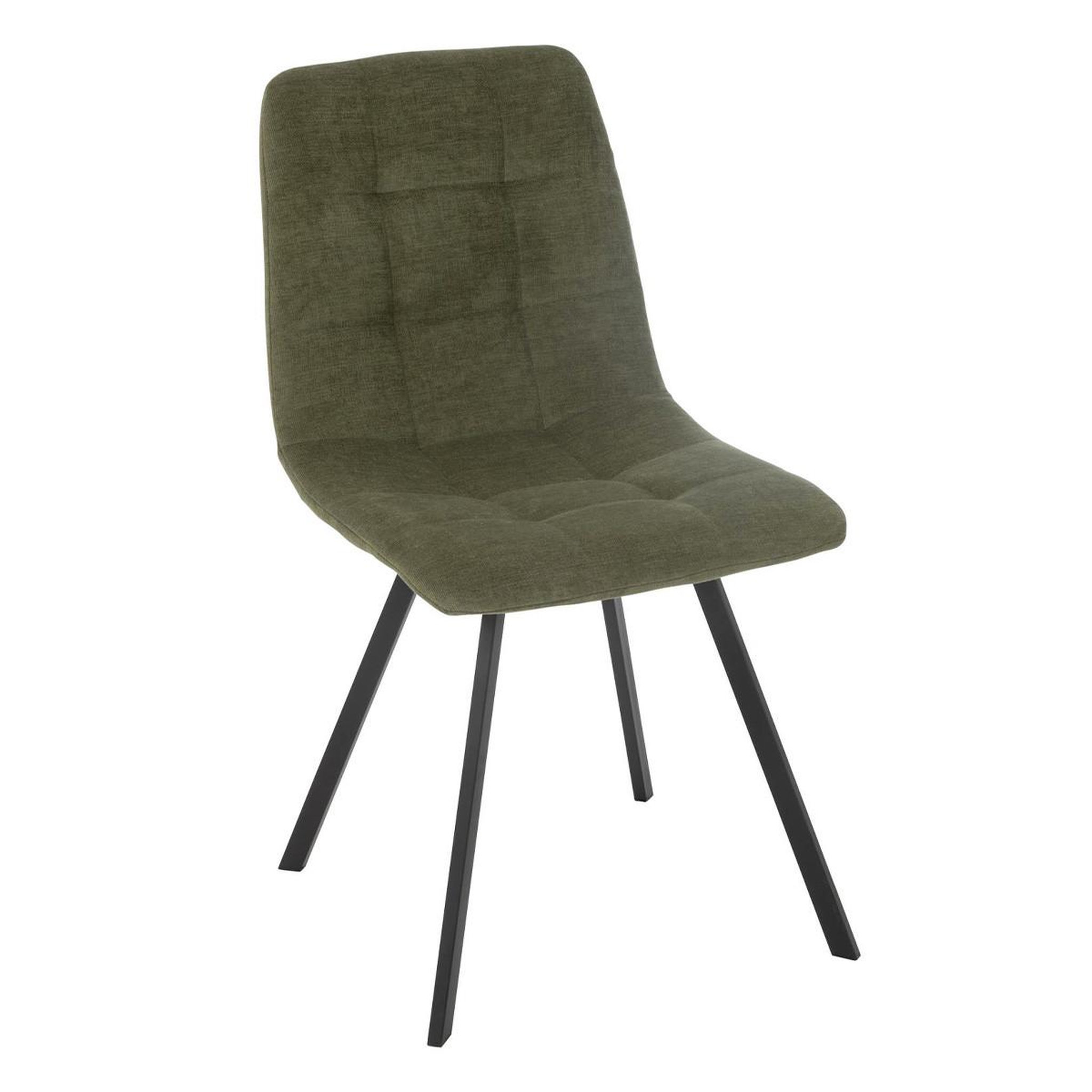 J-LINE Chaise matelassée  clark  85cm vert