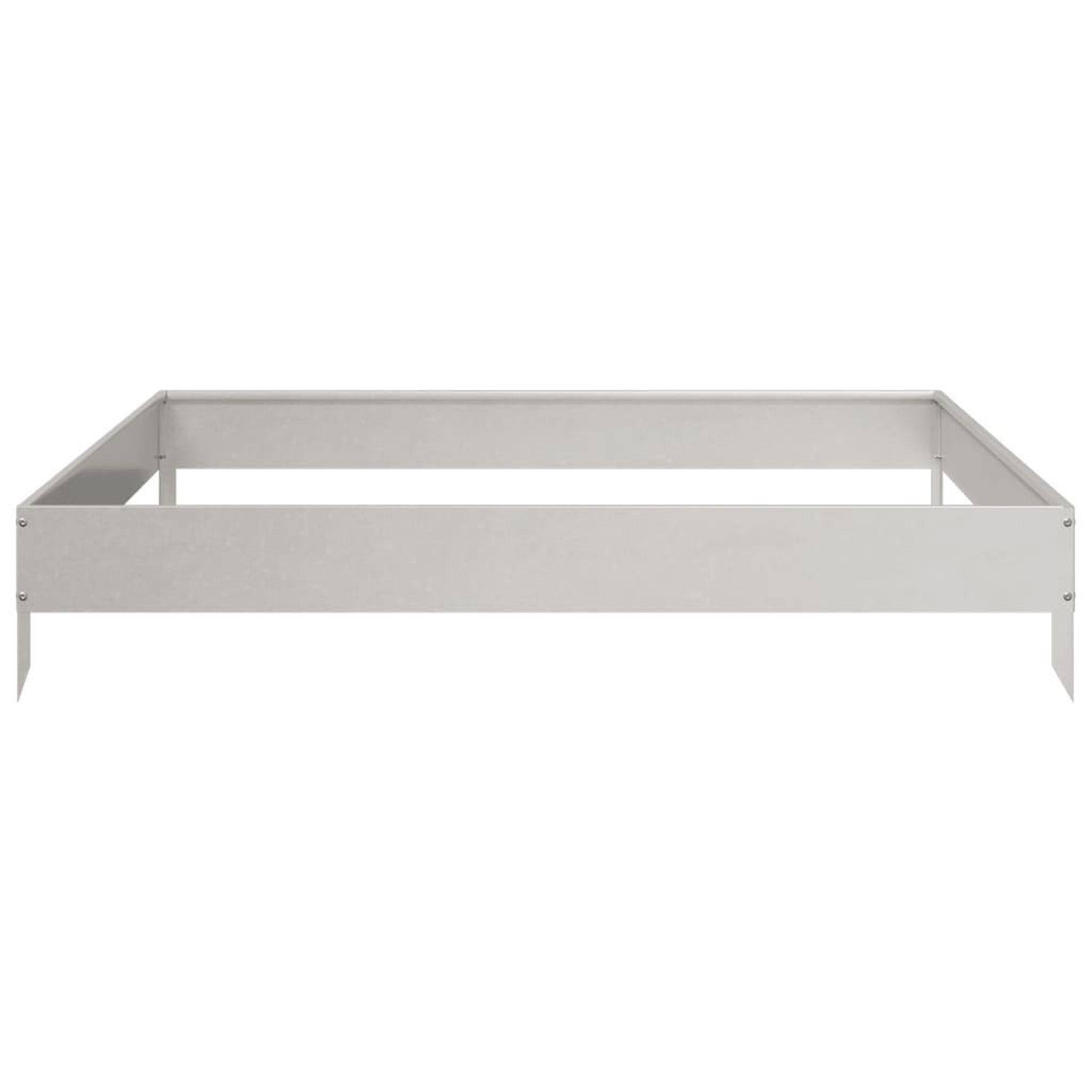 Voir la diapositive 5 : VIDAXL Lit sureleve de jardin 100x100x18,5 cm acier inoxydable