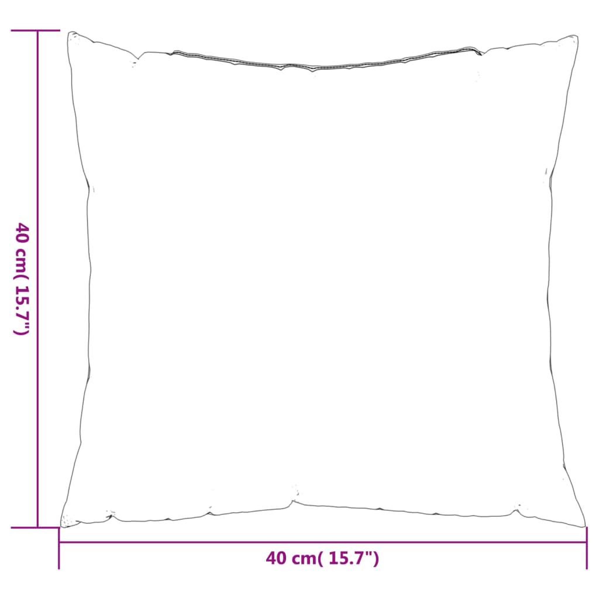 Voir la diapositive 6 : VIDAXL Coussins de canape lot de 4 taupe 40x40 cm tissu