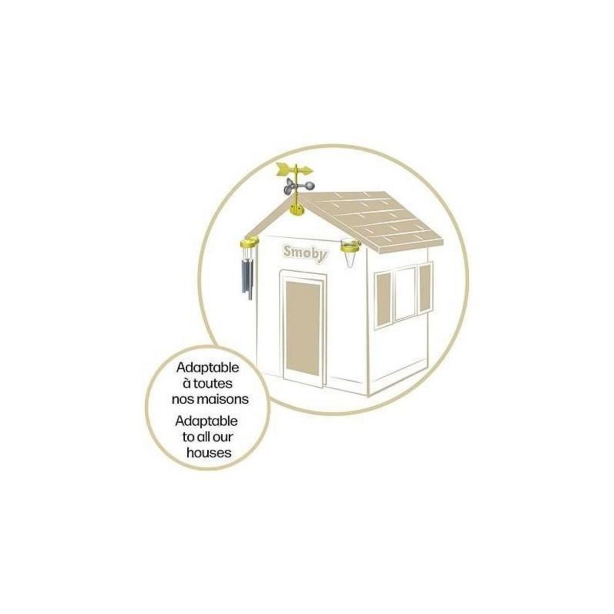 SMOBY Smoby - Kit Météo - Accessoires de Maison Smoby - Carillon + pluviometre + girouette - Dés 2 ans