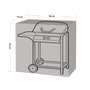 Voir la diapositive 4 : WERKAPRO Housse pour barbecue et plancha 90x70x70cm  WERKA PRO