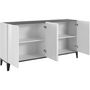 Voir la diapositive 3 : Buffet moderne 4 portes L160cm BARI