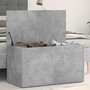 Voir la diapositive 1 : VIDAXL Coffre de rangement Gris beton 84x42x46 cm Bois d'ingenierie
