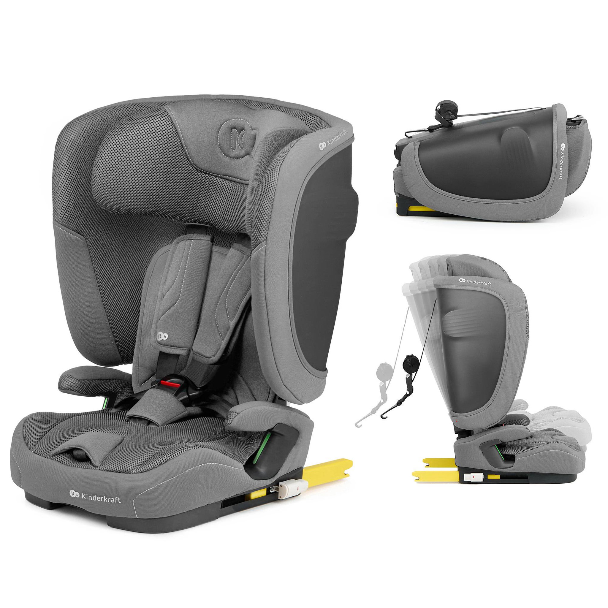 Voir la diapositive 1 : KINDERKRAFT Siege auto fix2go i size 76 150cm pratique confort