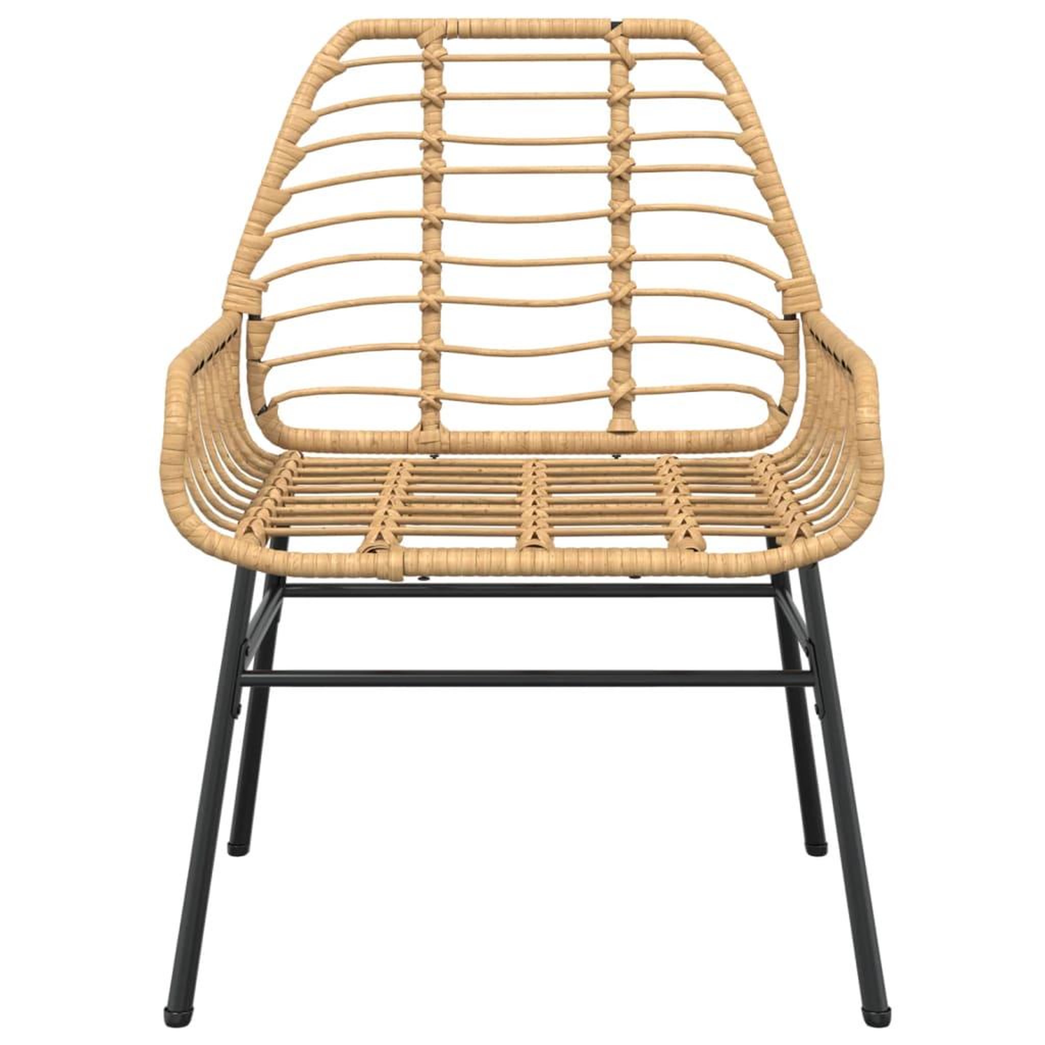 Voir la diapositive 5 : VIDAXL Chaises de jardin lot de 2 marron resine tressee