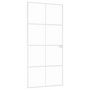Voir la diapositive 2 : VIDAXL Porte d'interieur Blanc 93x201,5 cm Trempe verre aluminium fin
