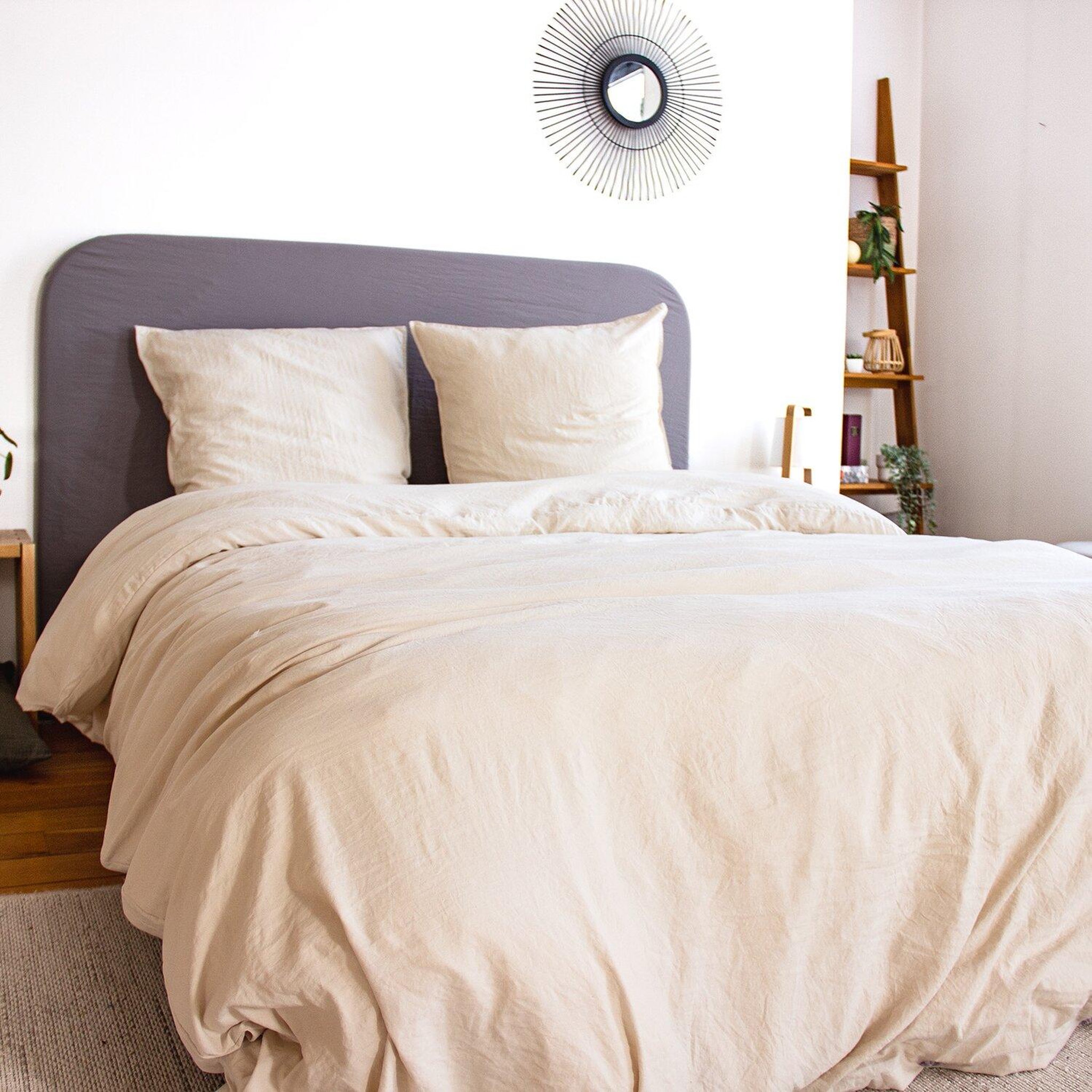 Voir la diapositive 1 : Home collection Parure microfibre lavee
