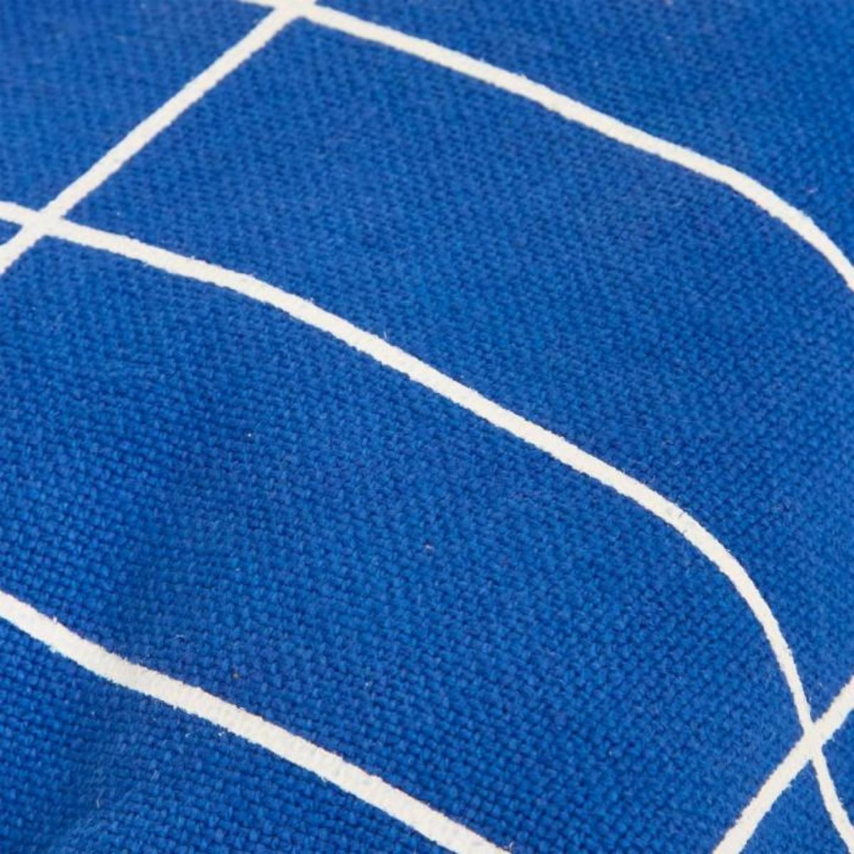 ATMOSPHERA Coussin Déco Brodé  Flow  35x75cm Bleu Indigo