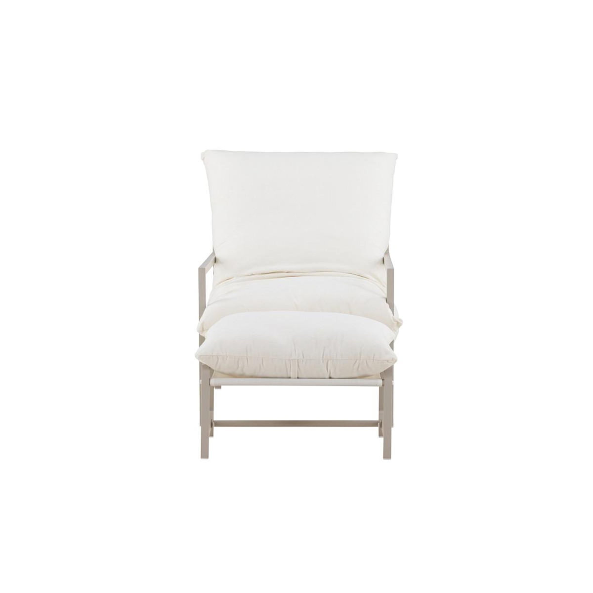 Paris Prix Fauteuil de Jardin & Repose-Pieds  Corso  86cm Beige
