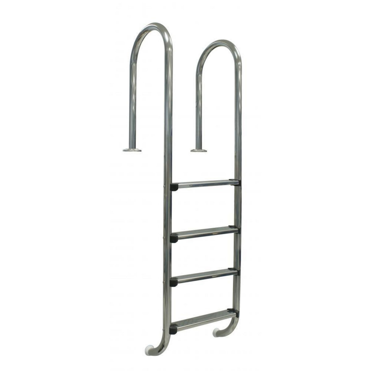 GRE Echelle murale inox pour piscine enterrée, 4 marches 1,50m
