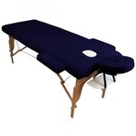 VIVEZEN Kit complet de housses pour table de massage - Éponge - Bleu marine