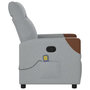 Voir la diapositive 4 : VIDAXL Fauteuil de massage inclinable Gris clair Tissu