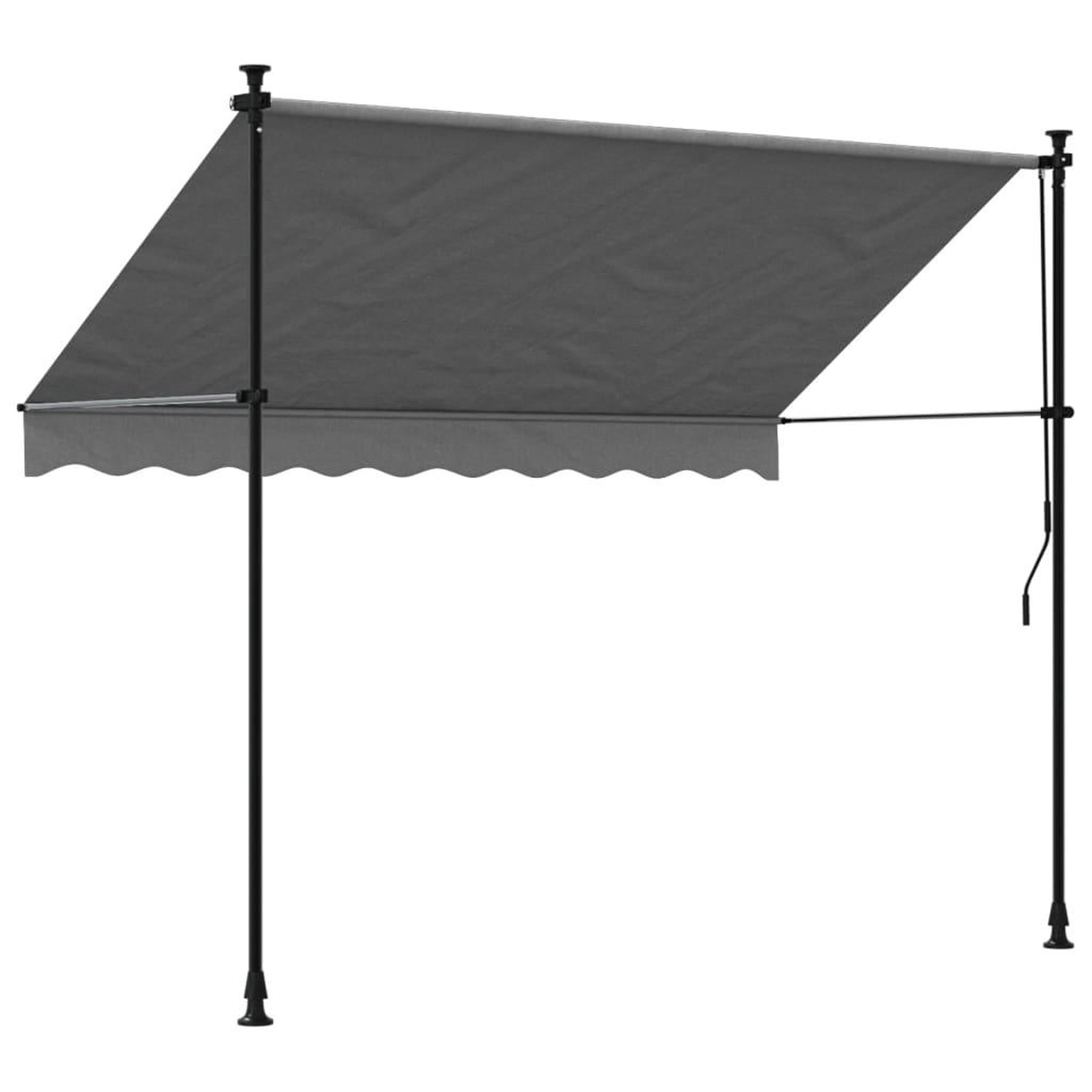 Voir la diapositive 5 : VIDAXL Auvent retractable anthracite 250x150 m tissu et acier