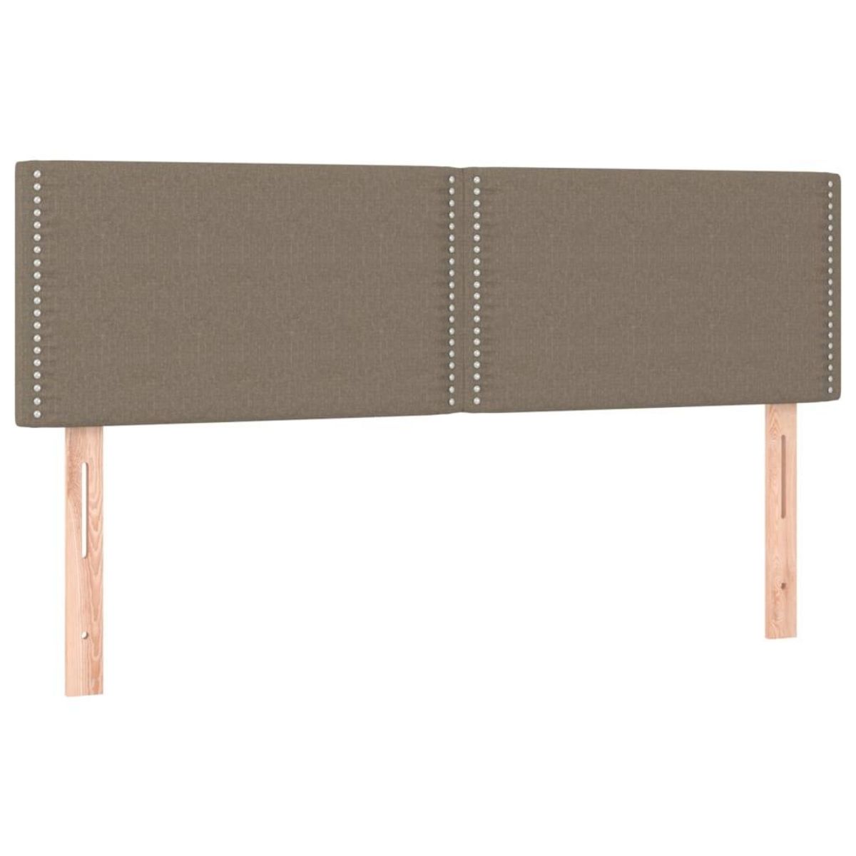 VIDAXL Tete de lit a LED Taupe 144x5x78/88 cm Tissu