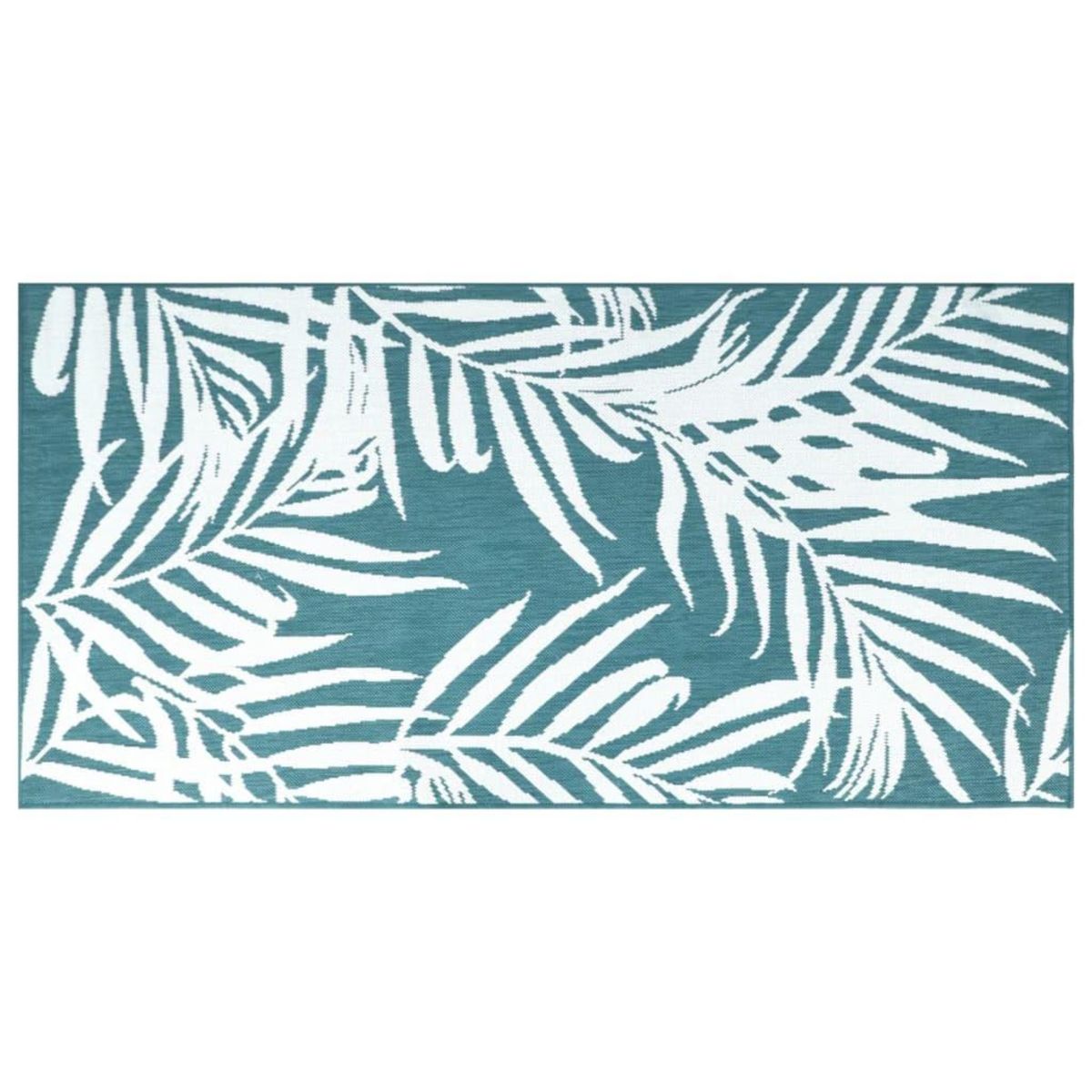 VIDAXL Tapis d'exterieur aqua et blanc 80x150 cm design reversible