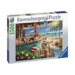 RAVENSBURGER Puzzle Ravensburger Le bar du bord de plage 1500 pièces