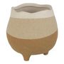 Voir la diapositive 1 : Paris Prix Cache-Pot sur Pied  Charley  18cm Beige