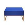 Voir la diapositive 5 : Paris Prix Table Basse Design en Bois  Cubis  60cm Bleu