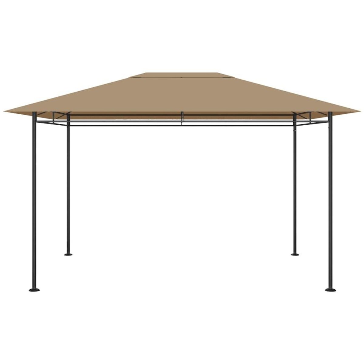 VIDAXL Belvedere 384x281x270 cm Taupe 180 g/m^2