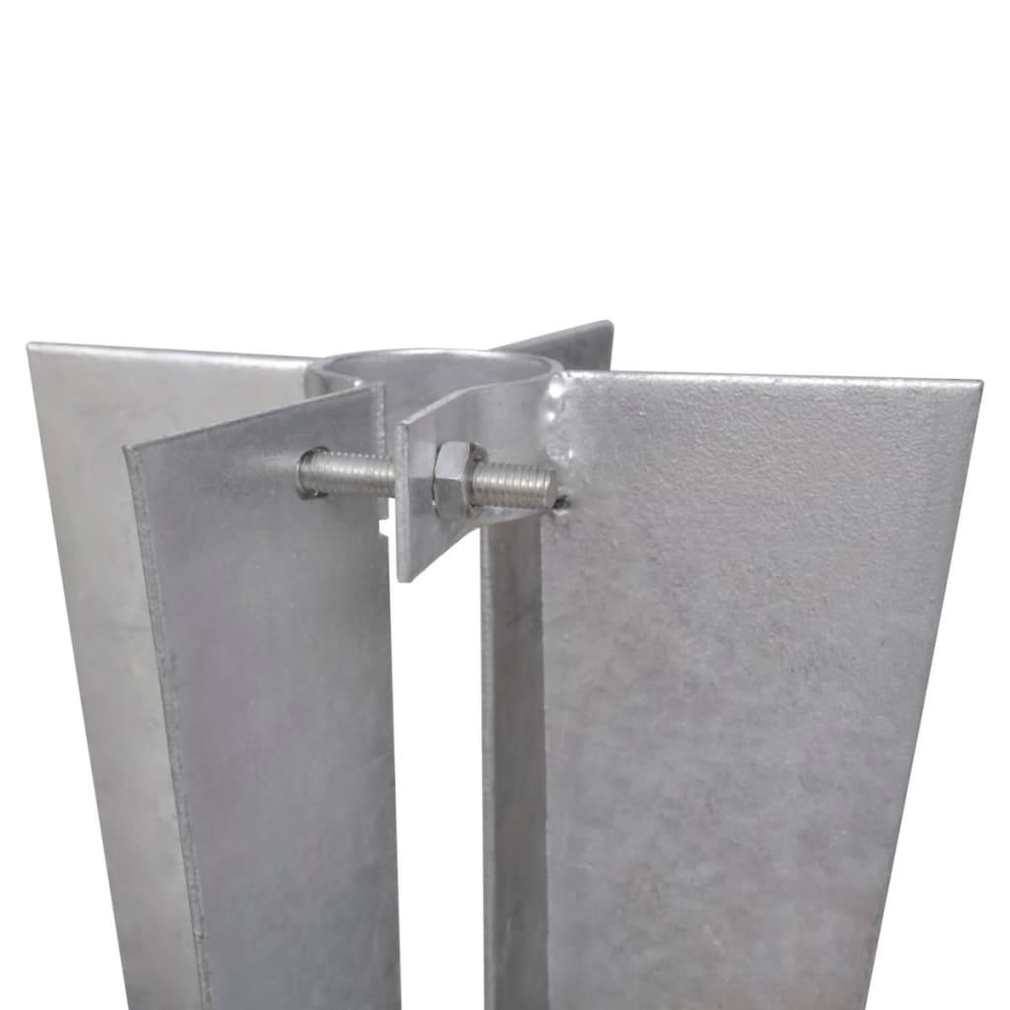 Voir la diapositive 2 : VIDAXL Piquets de poteau de cloture 2 pcs acier
