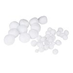 Paris Prix Lot de Pompons Ronds  Créatif  Blanc