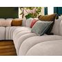 Voir la diapositive 4 : LISA DESIGN Debbie - canapé modulable d'angle droit 5 places en tissu texturé