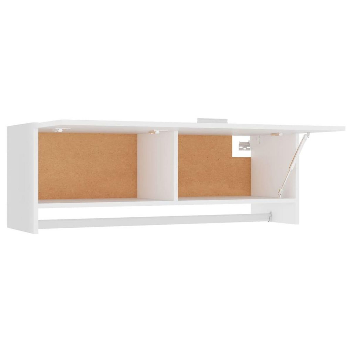 VIDAXL Garde-robe blanc 100x32,5x35 cm bois d'ingenierie