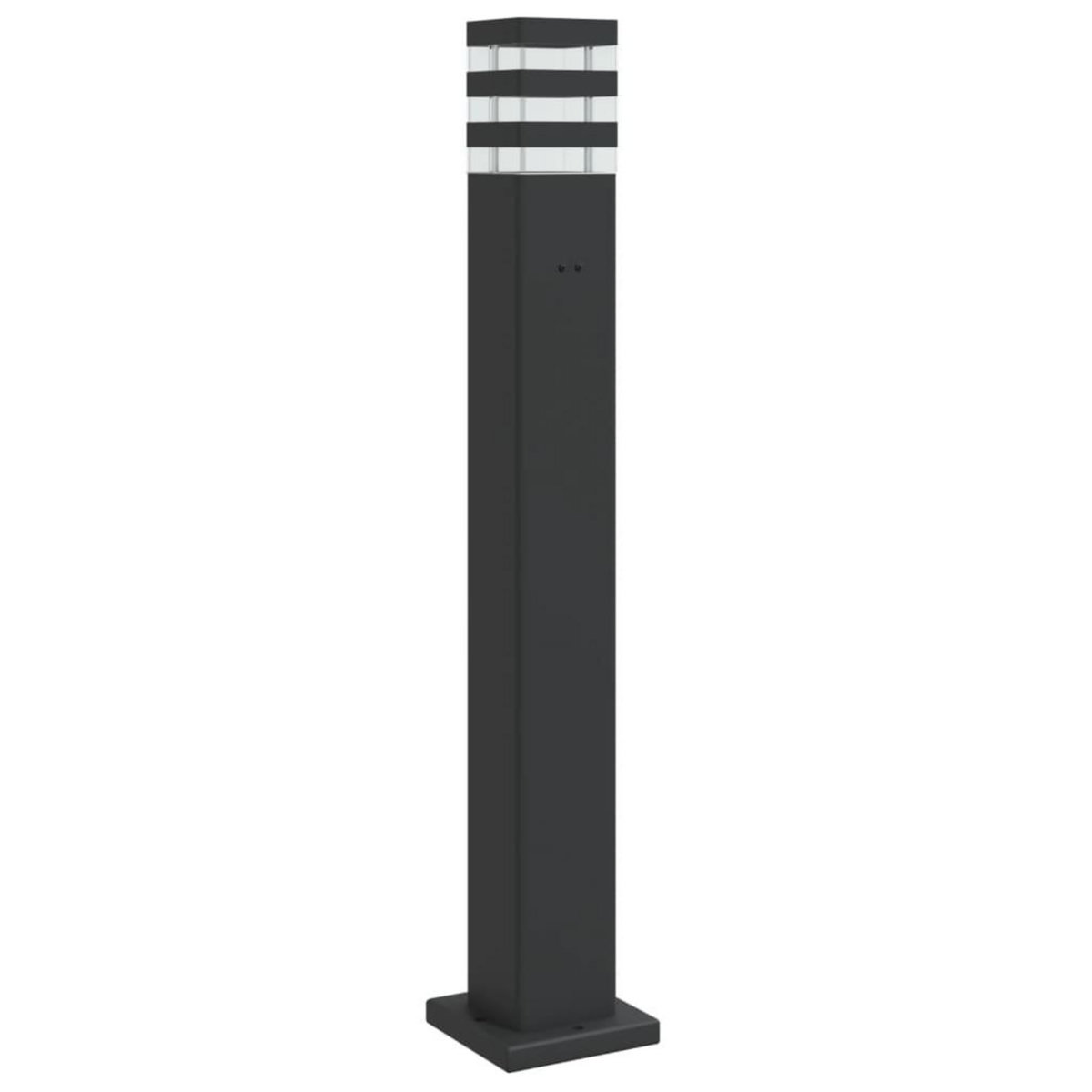 VIDAXL Lampadaire d'exterieur avec sortie noir 80 cm aluminium