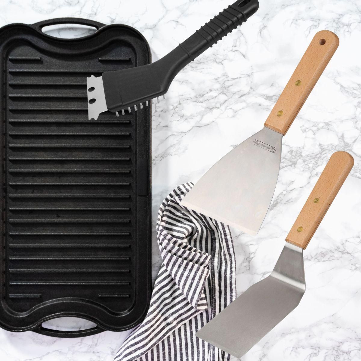 FM PROFESSIONAL Ensemble 3 ustensiles professionnels pour plancha FM Professional