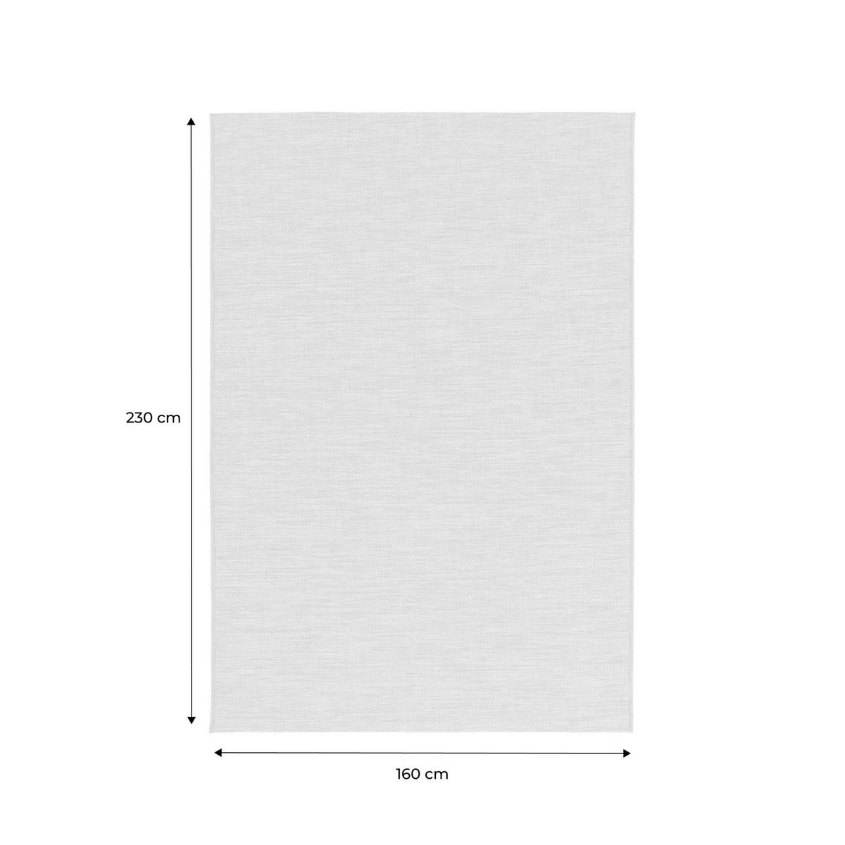 SWEEEK Tapis intérieur/extérieur effet jute coloris naturel, stabilisé aux UV