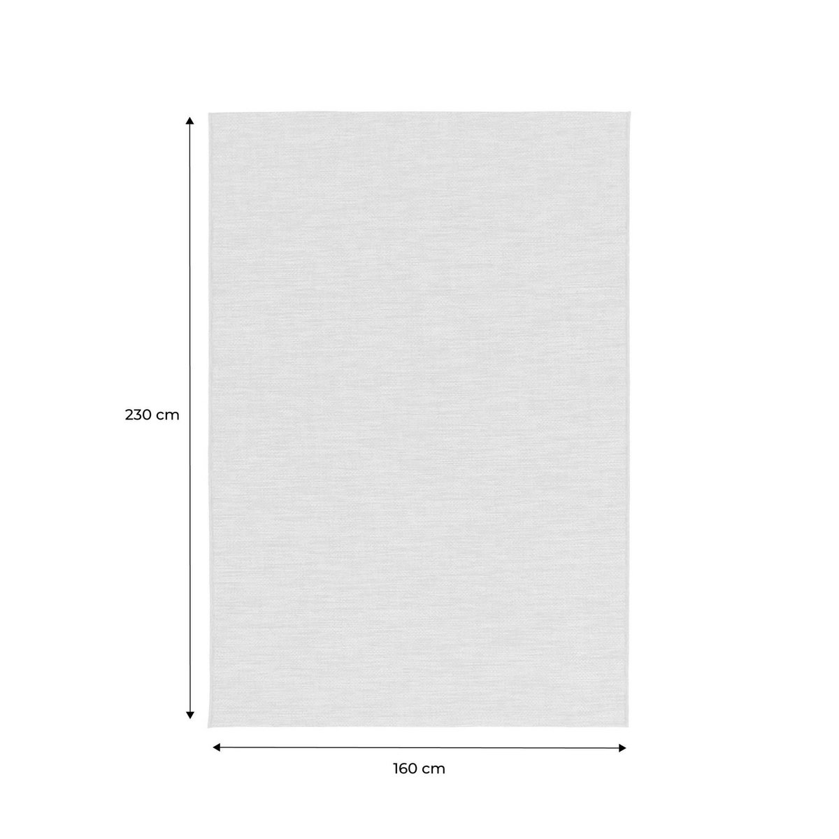 SWEEEK Tapis intérieur/extérieur effet jute coloris naturel, stabilisé aux UV