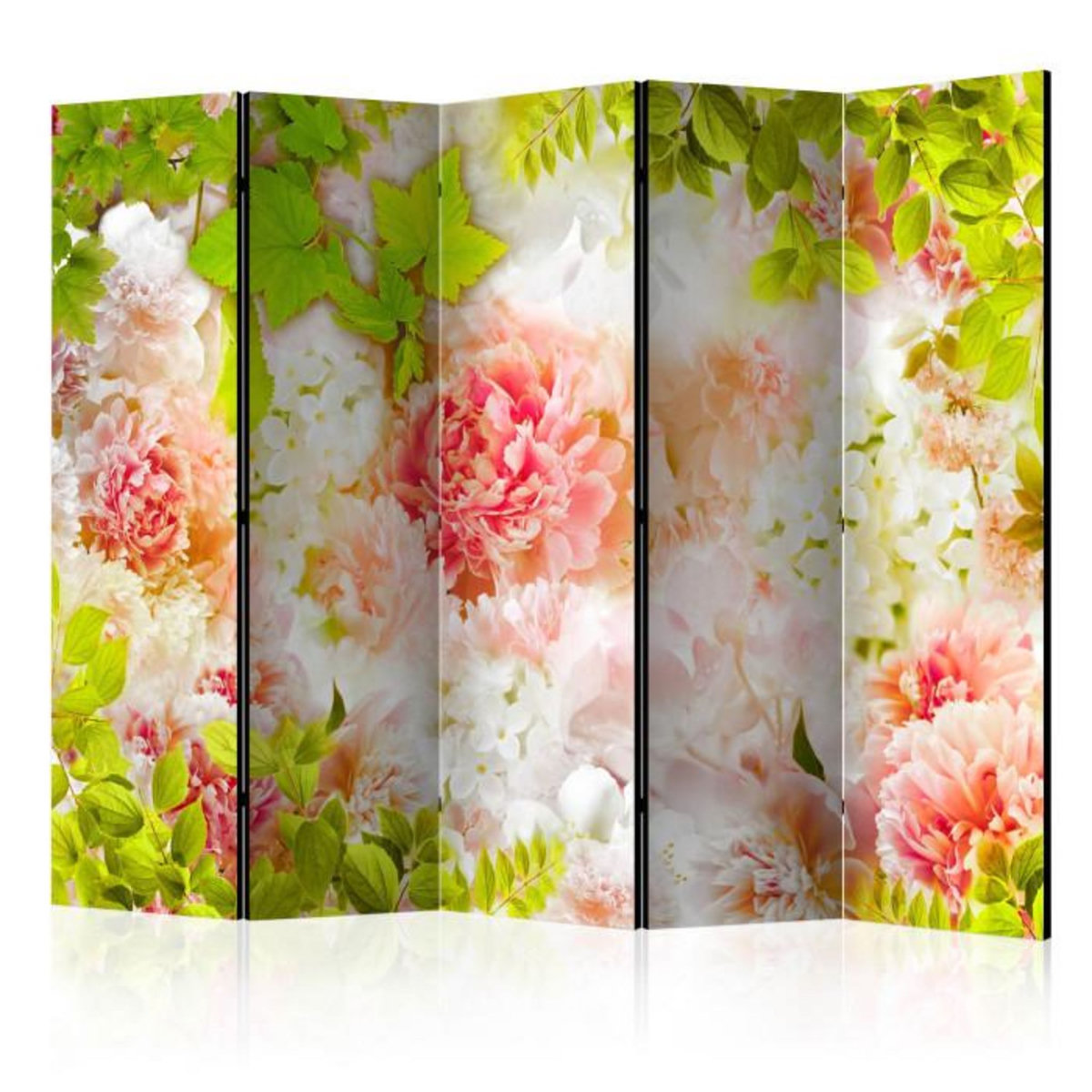 Paris Prix Paravent 5 Volets  Bright Peonies  172x225cm