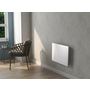 Voir la diapositive 2 : KALIA Radiateur électrique verre céramique GLASS Blanc Céramique 1000W