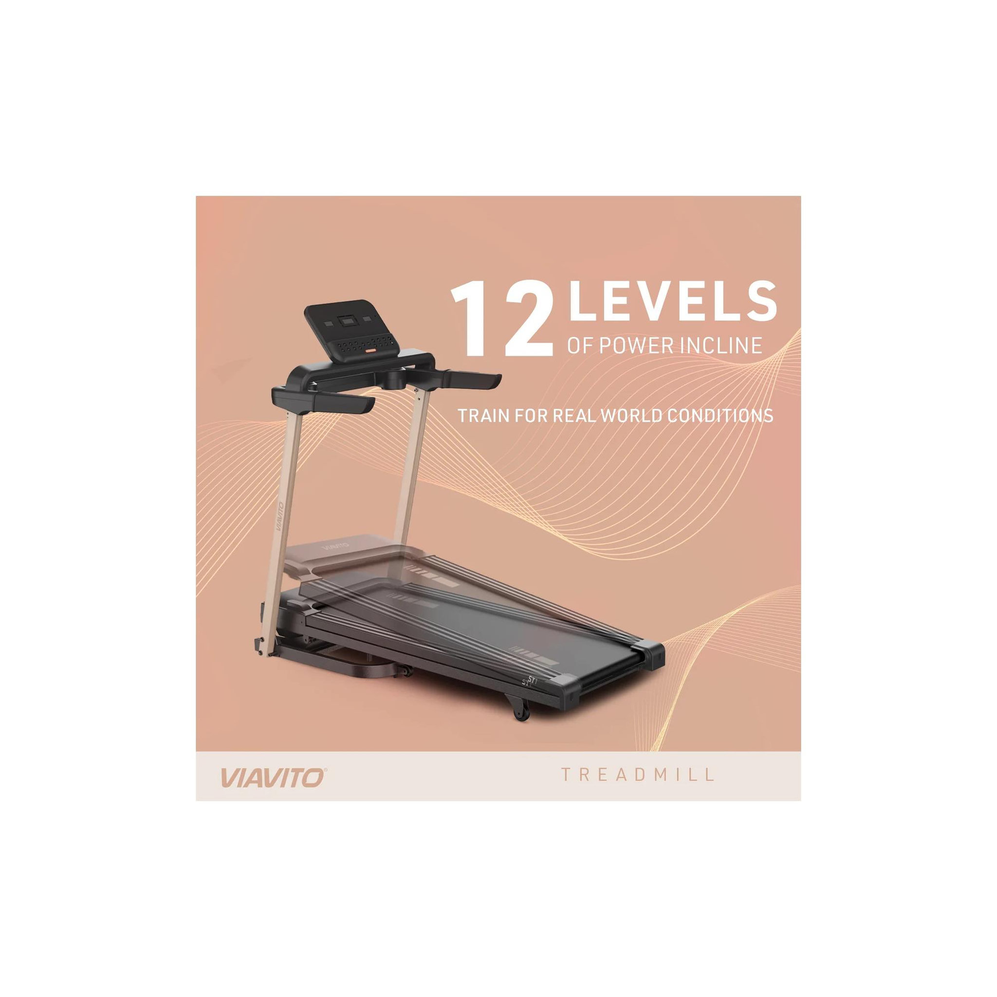 Voir la diapositive 6 : VIAVITO Tapis de course d'appartement - viavito - modèle st1 - 16 km/h - ecran led
