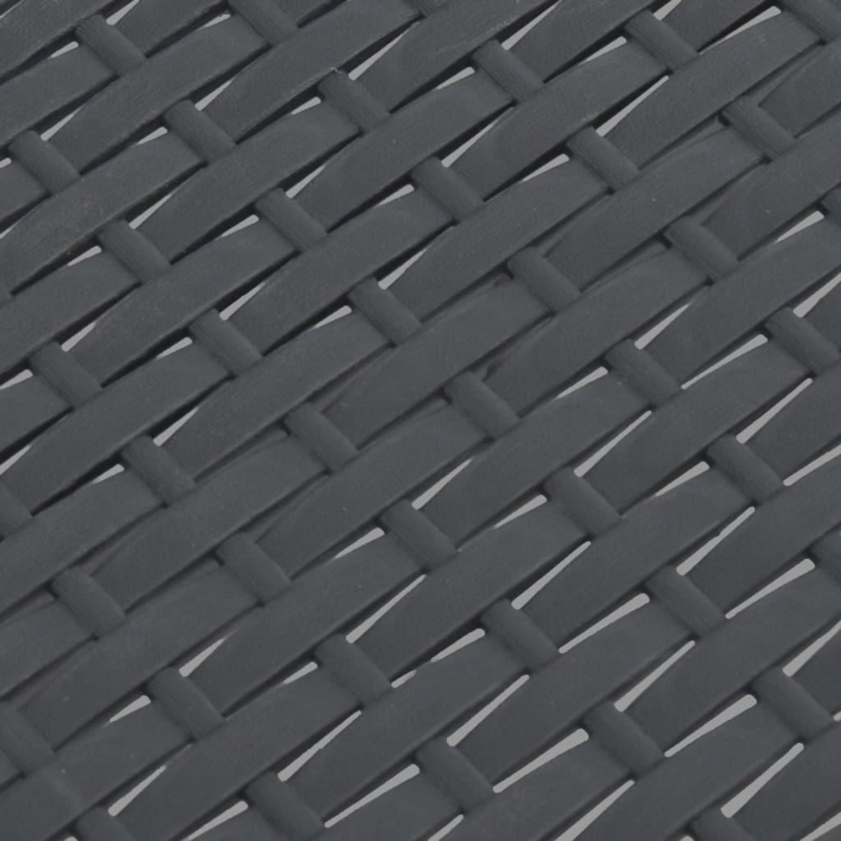 VIDAXL Table de jardin Anthracite 58x58x41 cm PP Rotin