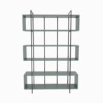 CONCEPT USINE Bibliothèque contemporaine vert 180cm LULI