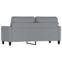Voir la diapositive 5 : VIDAXL Canape a 2 places Gris clair 140 cm Tissu
